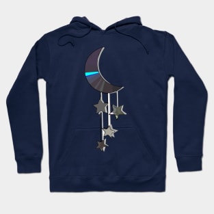 dream catcher illustration - moon and stars Hoodie